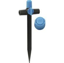 Irrigatie-accessoire met verstelbare sproeikop en grondpen