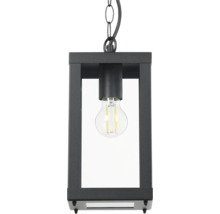 Hanglamp met rechthoekig frame en gloeilamp