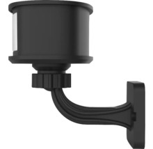 Zwarte zeepdispenser voor wandmontage