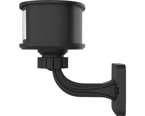 Zwarte zeepdispenser voor wandmontage