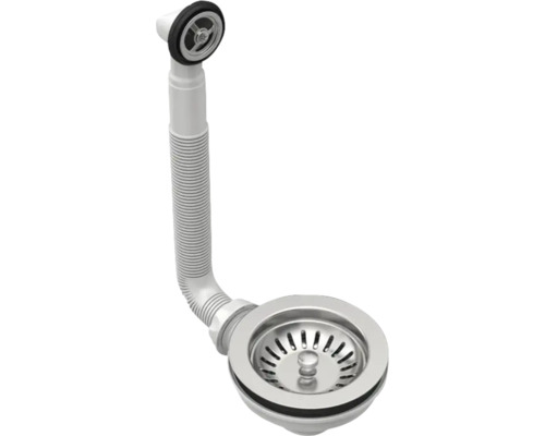 Spoelbakafvoerset met flexibele buis