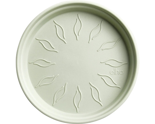 Ronde schotel voor bloempotten met Elho logo