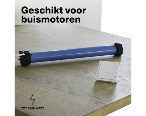 Rolluikmotor met bediening voor buismotoren, geschikt tot 1000 watt