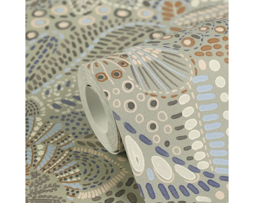 Rol behang met abstract patroon