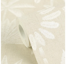 Rol behang met bladmotief