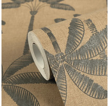 Rol behang met palmmotief