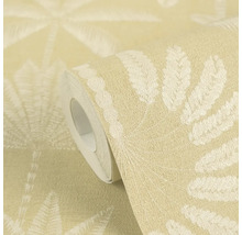 Behangrol met bladerpatroon