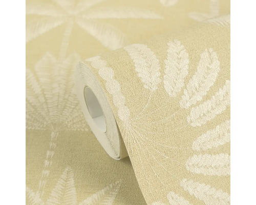 Behangrol met bladerpatroon