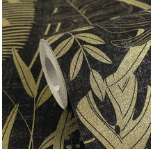 Behangrol met bladerpatroon