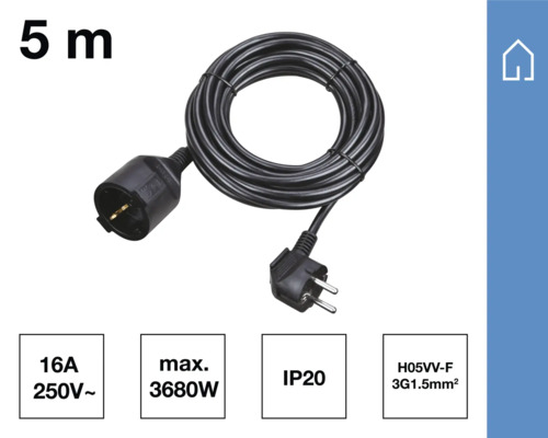 Verlengsnoer van vijf meter