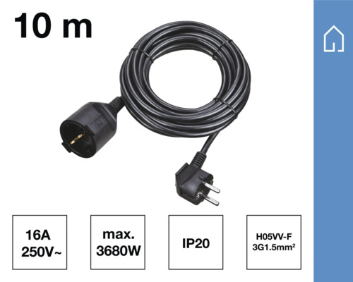 Verlengsnoer, 10 meter lang
