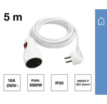 Lamphouder met stekker, lengte 5 meter