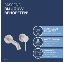 Grohe kraan met waterbesparende functie en duurzame afwerking