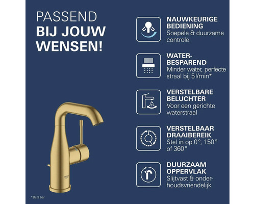 Kraan met productvoordelen