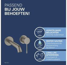 Grohe kraan met waterbesparingsfunctie en duurzame afwerking