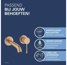 Grohe kraan met waterbesparingsfunctie en verstelbare straal