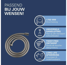 Doucheslang, 1750 mm, universele aansluiting