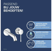 Grohe kraan met waterbesparingsfunctie en verstelbare straal