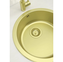 Ronde spoelbak met afvoer en kraan