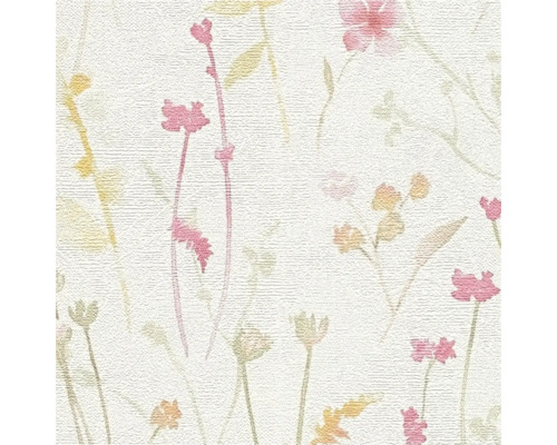 Behang met bloemmotief