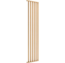 Houten roomdivider met verticale lamellen