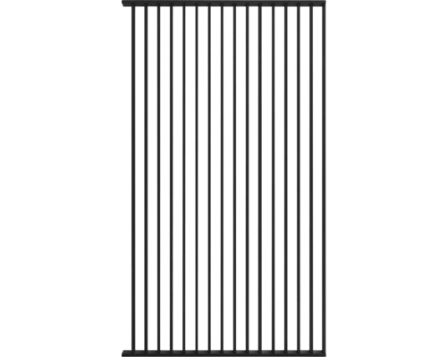 Metalen hek met verticale staven