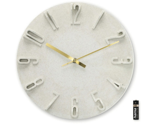 Decoratieve wandklok met cijferweergave en batterij