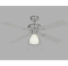 Plafondventilator met verlichting en vijf bladen