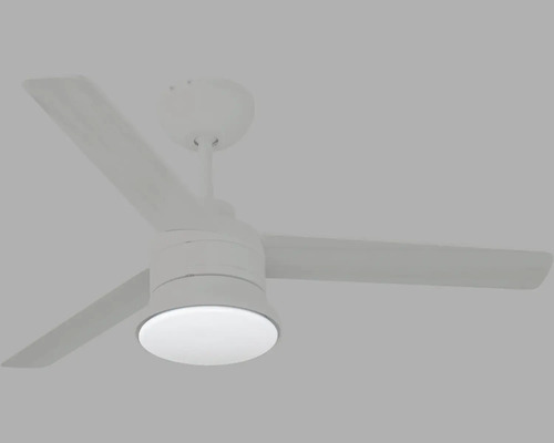 Plafondventilator met drie bladen en geïntegreerde verlichting