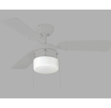 Plafondventilator met verlichting en trekschakelaar