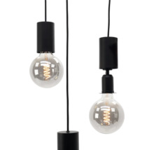 Twee hanglampen met gloeilampen