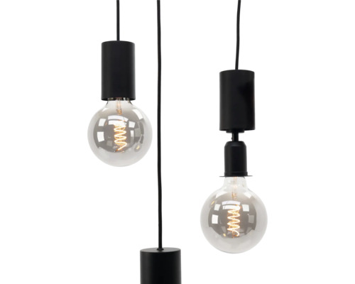 Twee hanglampen met gloeilampen