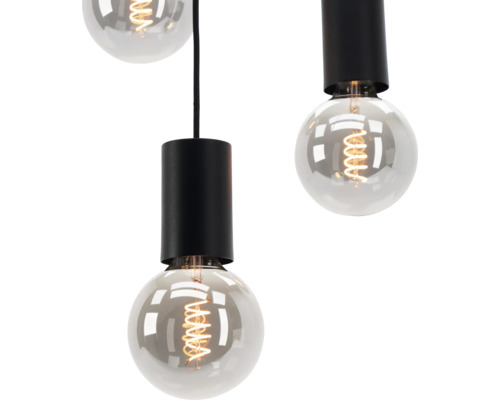 Close-up van een hanglamp met gloeilampen