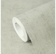 Rol gestructureerd behang met linnenlook en een fijn verticaal patroon.