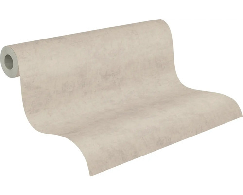 Vliesbehang in steenoptiek, gestructureerd, beige, rol