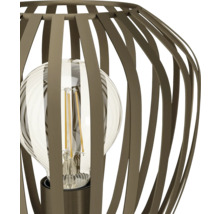 Decoratieve lamp met lampenkap van metalen strips