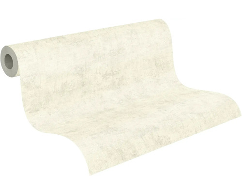 Vliesbehang met subtiele betonlook en fijne structuur op een rol.