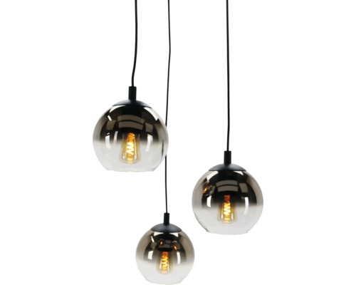 Hanglamp met drie glazen bollen