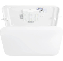 Witte LED-plafondlamp, open, interne elementen zichtbaar