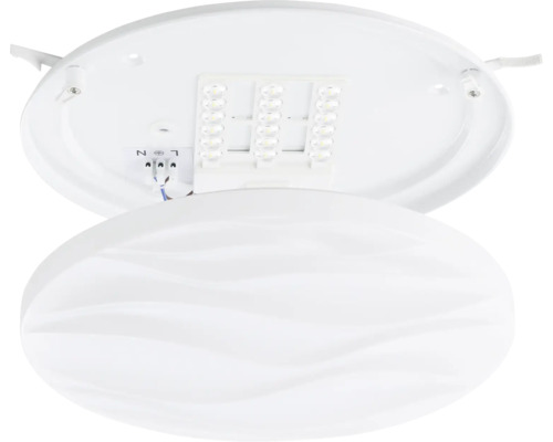 LED plafondlamp met golvende lampenkap