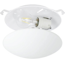 Witte plafondlamp met ledlamp