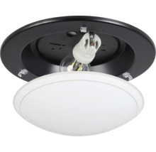 Plafondlamp met fitting en witte lampenkap