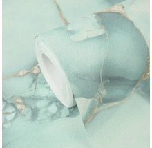 Getextureerde behangrol met marmerpatroon en fijne lijnen.