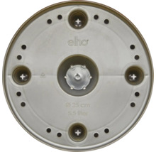 Elho onderzetter met een diameter van 25 centimeter en een volume van 5,5 liter