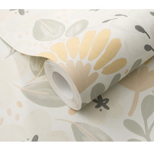 Behangrol met bloemmotief