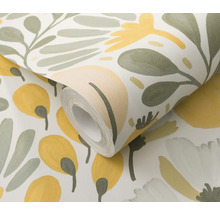 Rol behang met bloemmotief