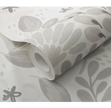 Behangrol met bloemmotief