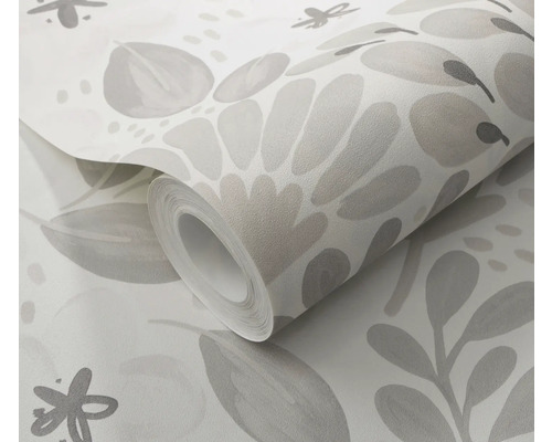 Behangrol met bloemmotief