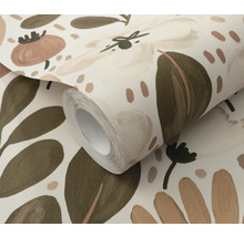 Rol behang met bloemmotief