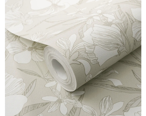 Rol behang met bloemmotief